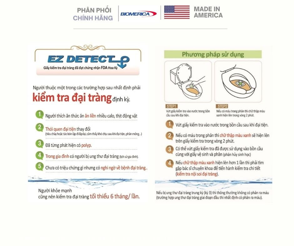 Bộ Kit Test Đại Tràng EZ DETECT – Phát Hiện Sớm Ung Thư Đại Trực Tràng